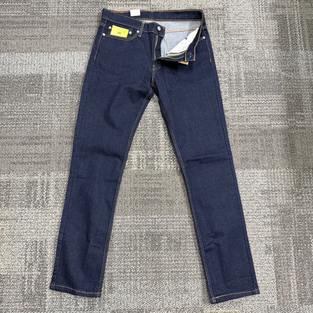 Levi's 511 Slim Jeans Mens 34x34 Dark Indigo Blue Denim Flex Classic 5-Pocket